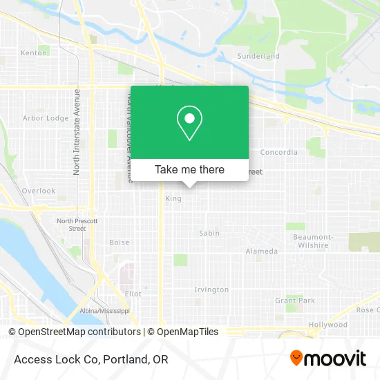 Mapa de Access Lock Co
