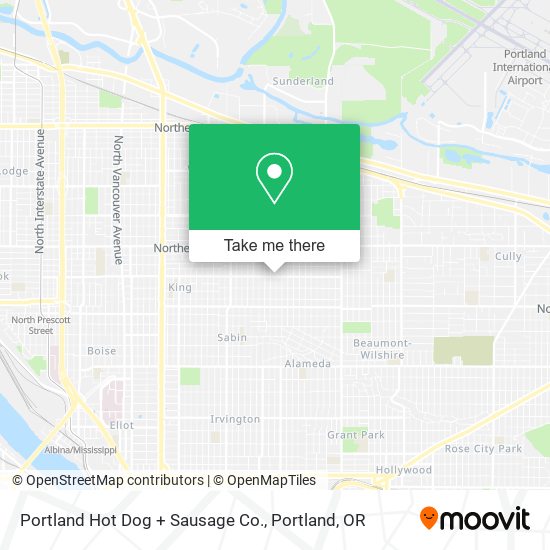 Mapa de Portland Hot Dog + Sausage Co.