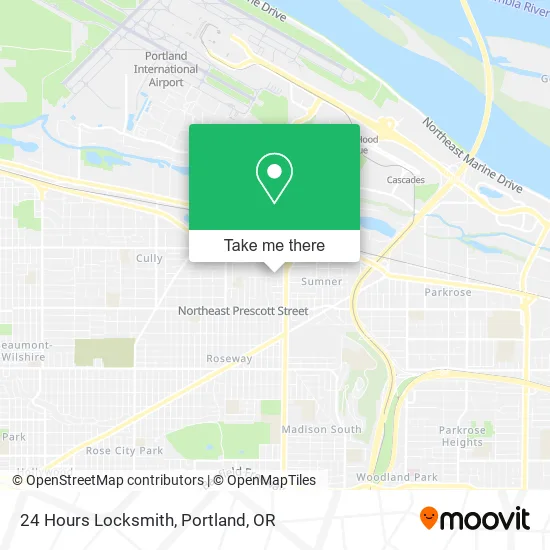 Mapa de 24 Hours Locksmith