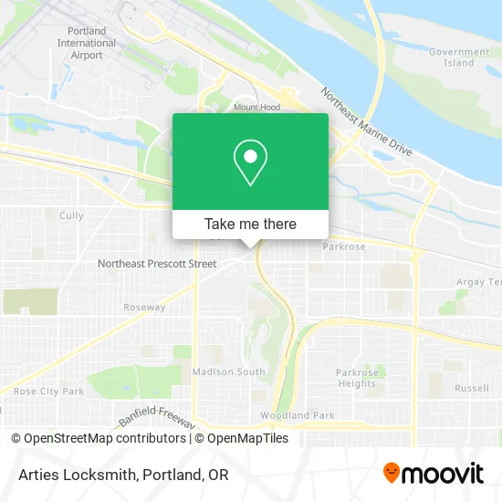 Mapa de Arties Locksmith