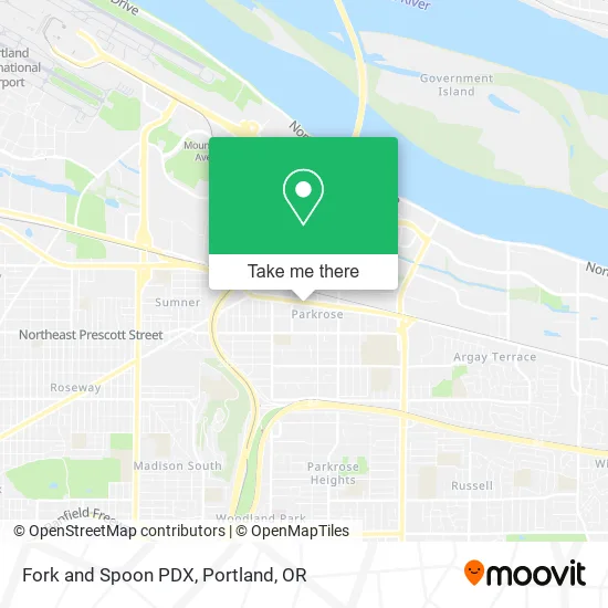 Fork and Spoon PDX map
