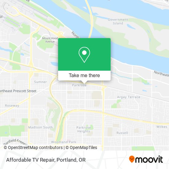 Affordable TV Repair map