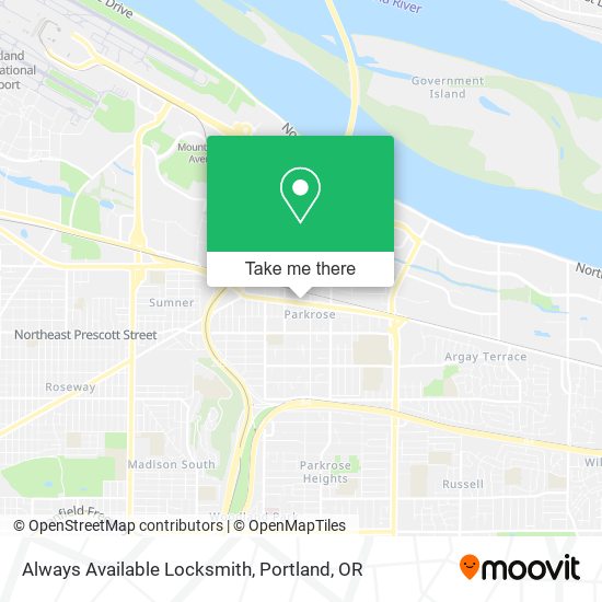 Mapa de Always Available Locksmith