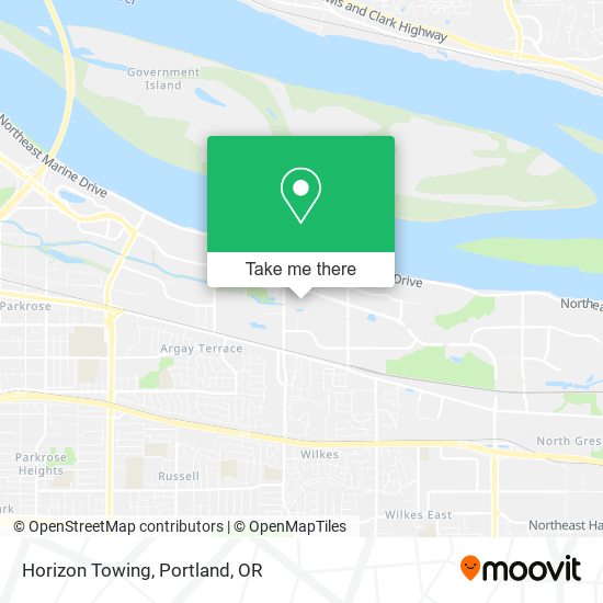 Mapa de Horizon Towing