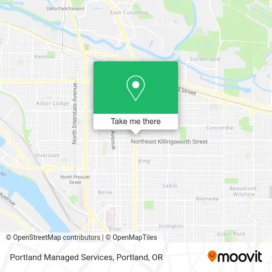 Portland Managed Services map
