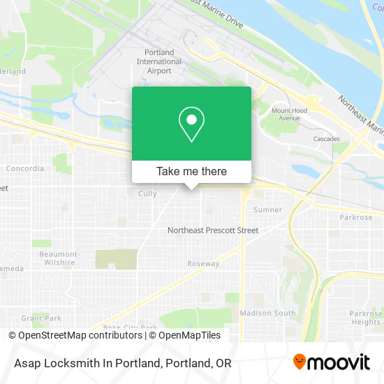 Mapa de Asap Locksmith In Portland