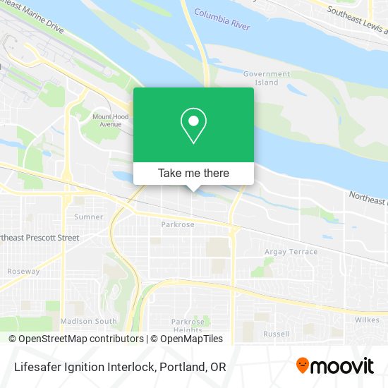Lifesafer Ignition Interlock map