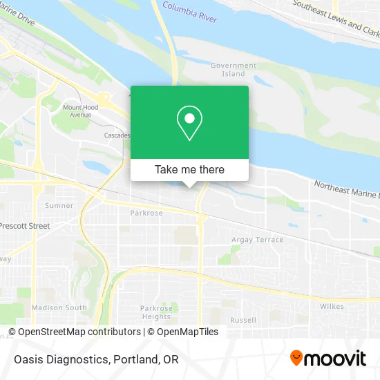 Oasis Diagnostics map