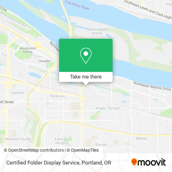 Certified Folder Display Service map