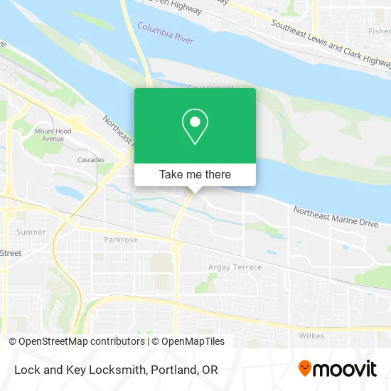 Mapa de Lock and Key Locksmith