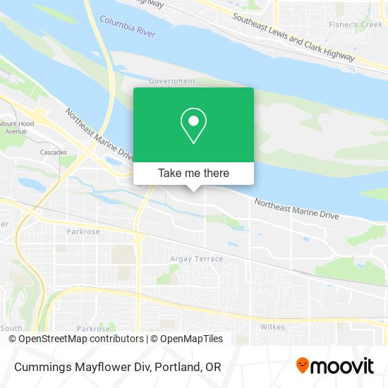 Mapa de Cummings Mayflower Div