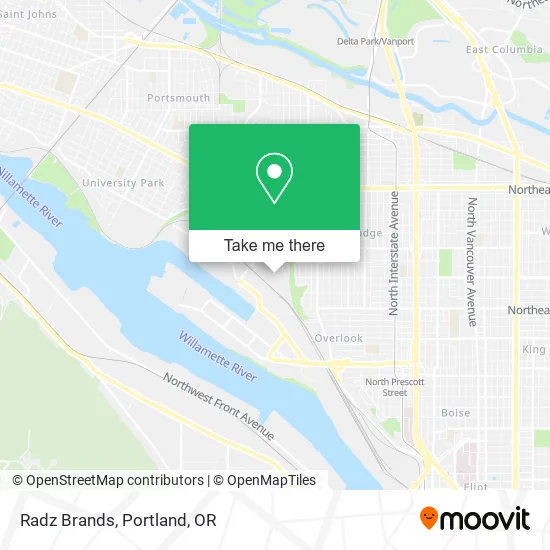 Mapa de Radz Brands