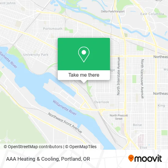 AAA Heating & Cooling map