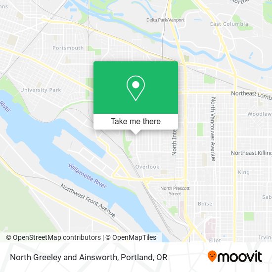Mapa de North Greeley and Ainsworth