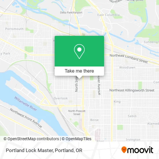 Portland Lock Master map