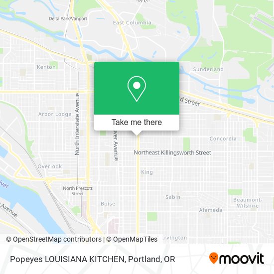 Popeyes LOUISIANA KITCHEN map