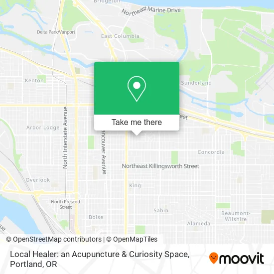 Local Healer: an Acupuncture & Curiosity Space map