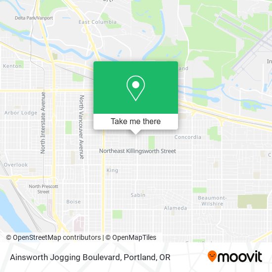 Ainsworth Jogging Boulevard map
