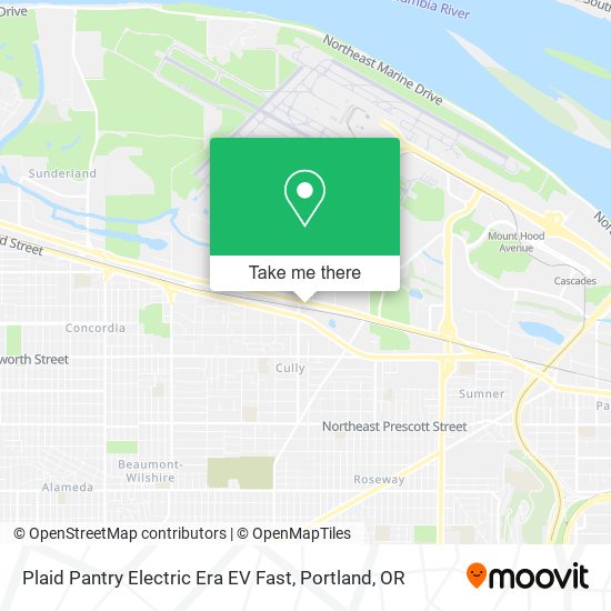 Mapa de Plaid Pantry Electric Era EV Fast