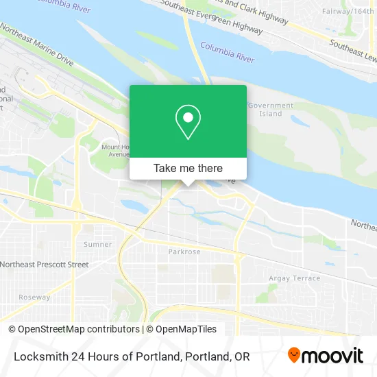 Locksmith 24 Hours of Portland map