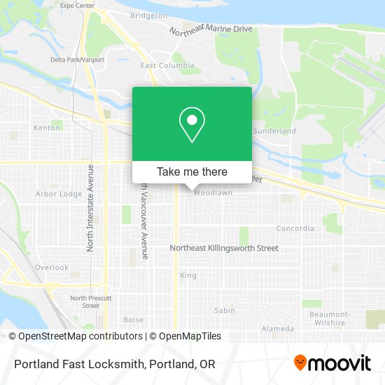 Portland Fast Locksmith map
