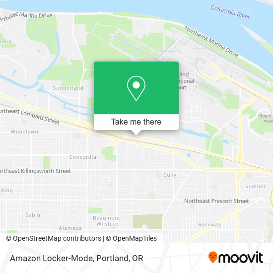 Mapa de Amazon Locker-Mode