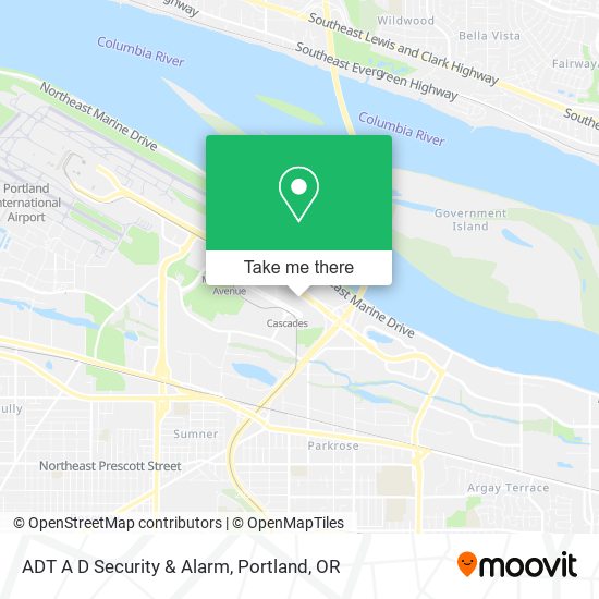 Mapa de ADT A D Security & Alarm