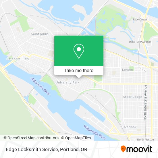 Mapa de Edge Locksmith Service