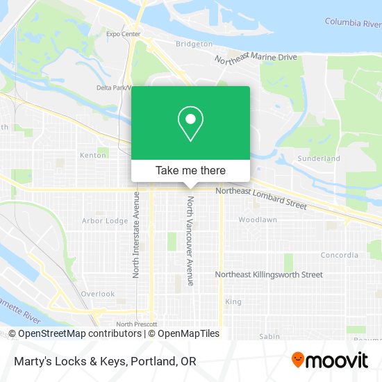 Mapa de Marty's Locks & Keys