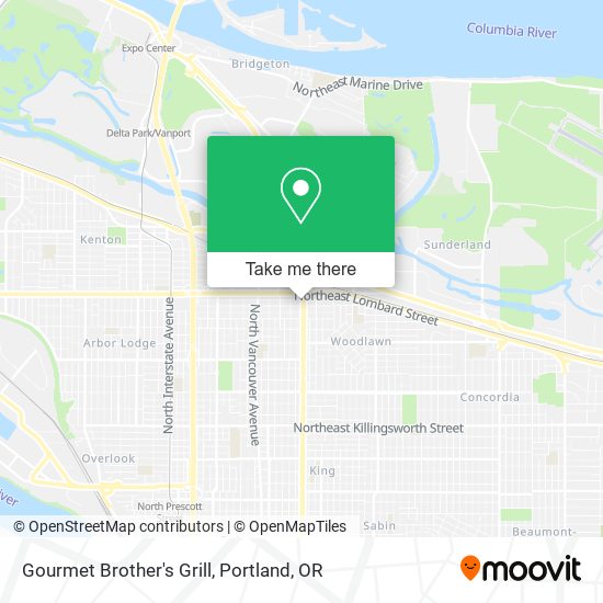 Gourmet Brother's Grill map
