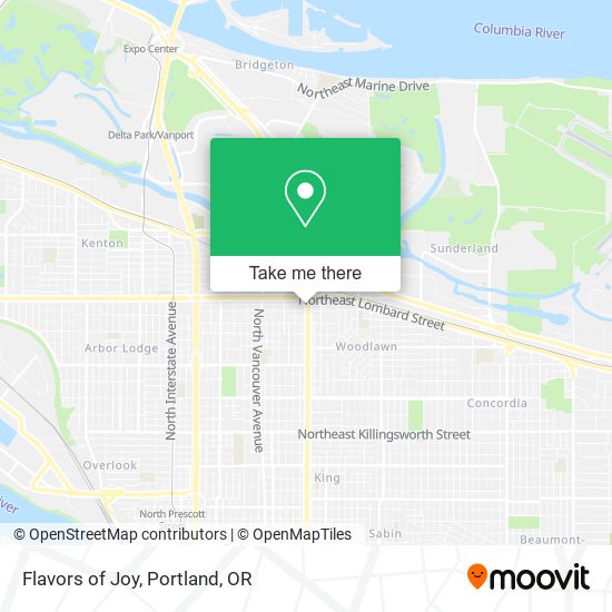Mapa de Flavors of Joy