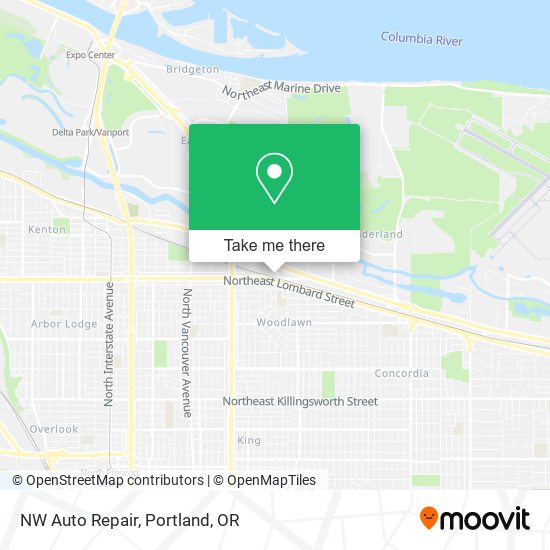 Mapa de NW Auto Repair