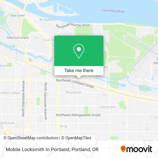 Mobile Locksmith In Portland map