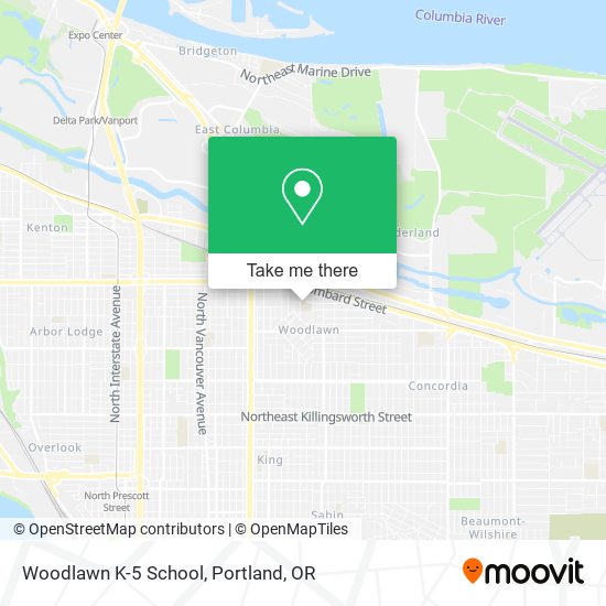 Woodlawn K-5 School map