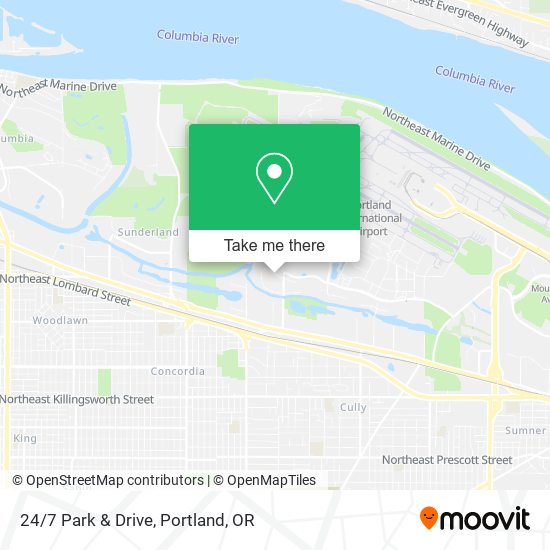 Mapa de 24/7 Park & Drive