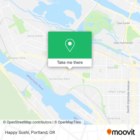Happy Sushi map