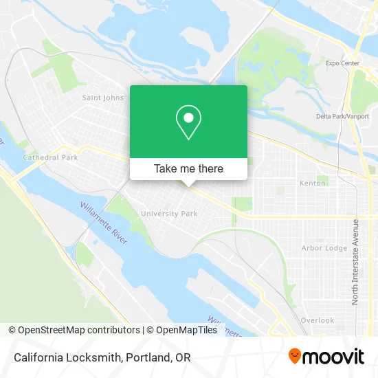 California Locksmith map