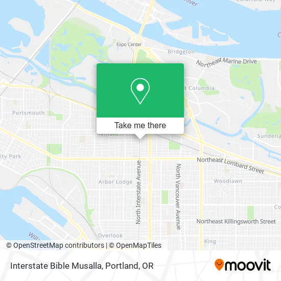 Mapa de Interstate Bible Musalla