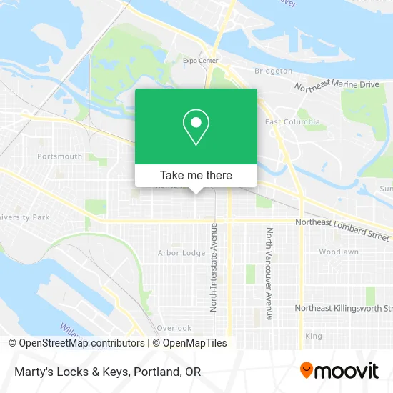 Marty's Locks & Keys map