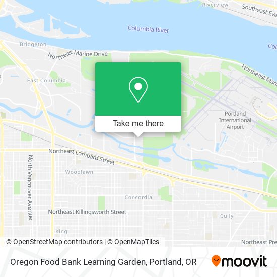 Oregon Food Bank Learning Garden map