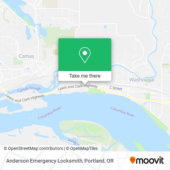 Mapa de Anderson Emergency Locksmith
