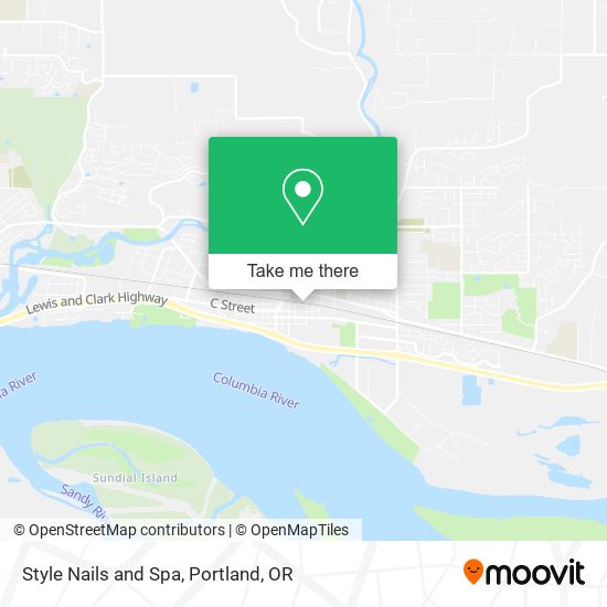 Style Nails and Spa map