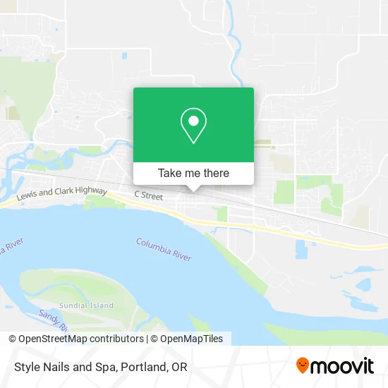 Mapa de Style Nails and Spa