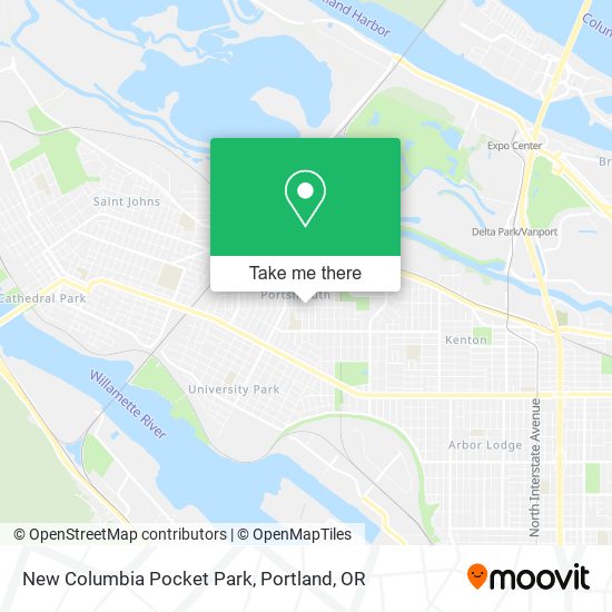 Mapa de New Columbia Pocket Park