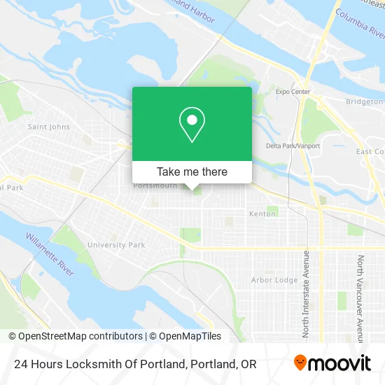 Mapa de 24 Hours Locksmith Of Portland