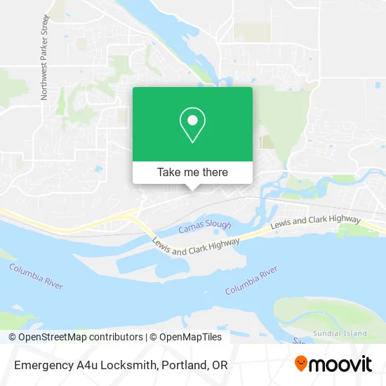 Mapa de Emergency A4u Locksmith