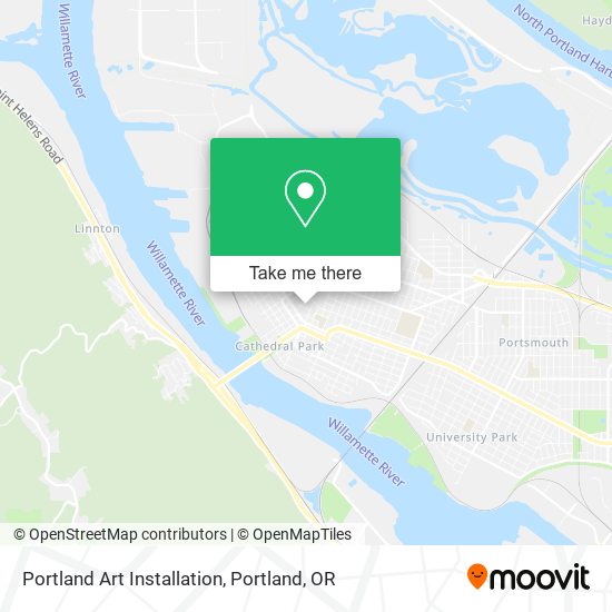 Portland Art Installation map