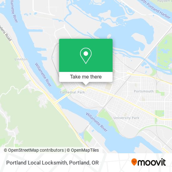 Portland Local Locksmith map