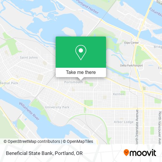Beneficial State Bank map