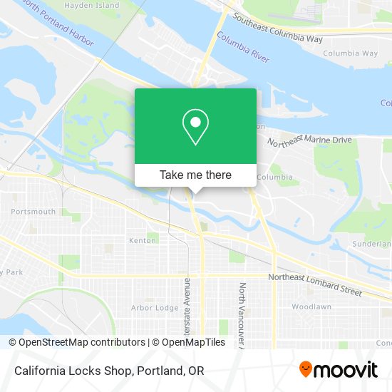 Mapa de California Locks Shop